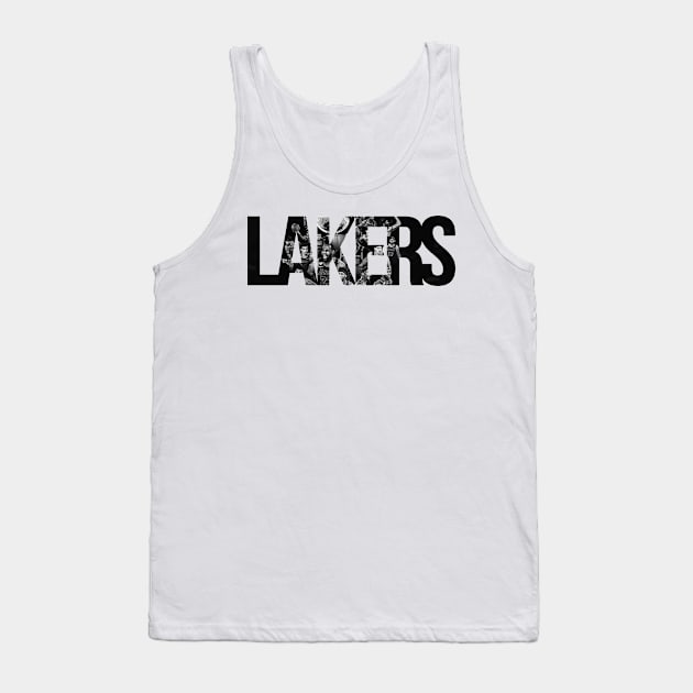 Lakers Champion Kobe 2020 B/W Tank Top by Paskwaleeno